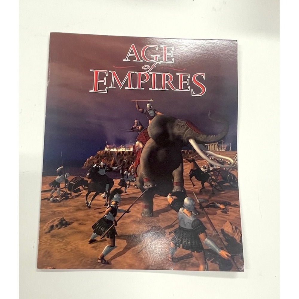 Vintage 1997 Age of Empires PC Game Tech Tree Reference Guide Fold-out Microsoft